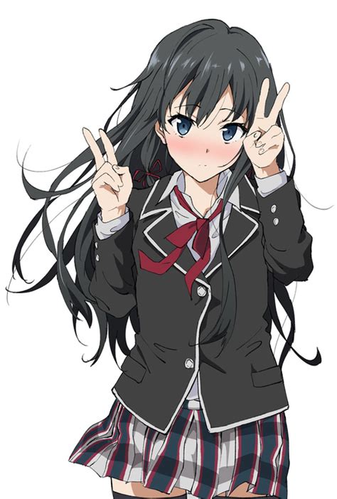 Peace Sign And Anime Girl Anime 1362134 On