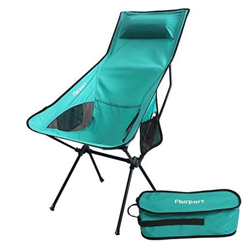 This chair has the ergonomic seat design, which provides you good comfort in all ways. Lightweight Folding Camping Backpack Chair,FBSPORT Compact ...