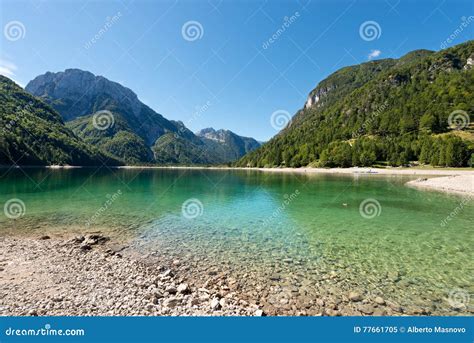 Lago Del Predil Friuli Italy Stock Image Image Of Hiking National