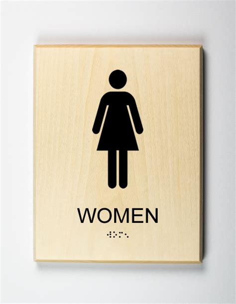 Ada Compliant Womens Restroom Sign