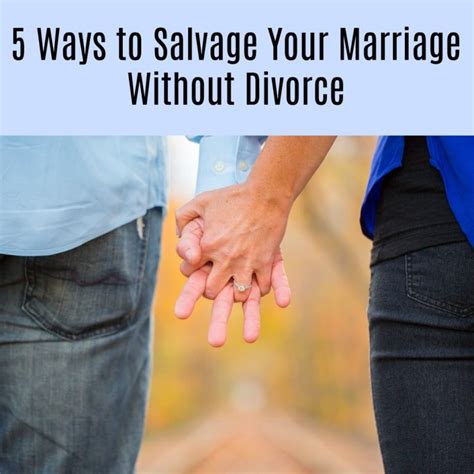 work it out 5 ways to salvage your marriage without divorce a nation of moms