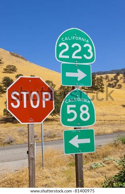 Stop Sign California Highway Signs Stock Photo 81400975 Shutterstock