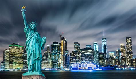 Statua Wolności Symbol Stanów Zjednoczonych I Nowego Jorku