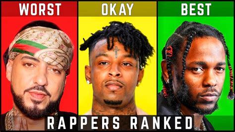 Ranking Mainstream Rappers Worst To Best Youtube