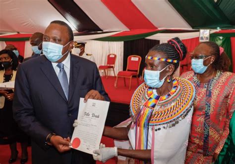 Uhuru Were Solving Land Question Through Issuance Of Title Deeds