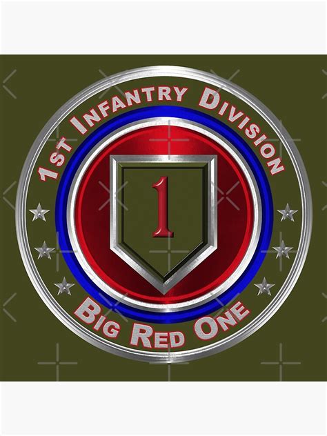 1st Infantry Division “big Red One” Metal Print For Sale By