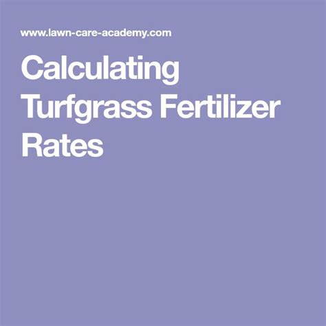 Calculating Turfgrass Fertilizer Rates Fertilizer Rate Calculator Hot Sex Picture