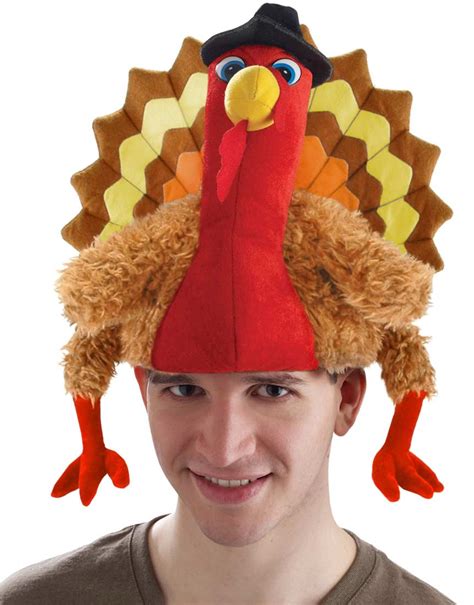 Turkey Adult Pilgrim Hat Thanksgiving Gag T Funny Costume Accessory Gobbler 721773655371 Ebay