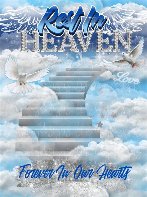 Blue Baby Blue Sky Clouds Heavens Stairway Memorial Background Png Add