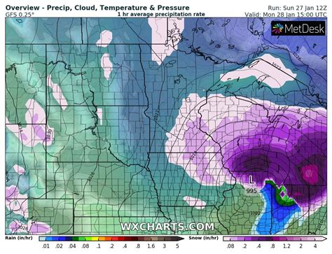 A Severe Snowstorm Will Hit Midwest Tonight And Great Lakes Region United States Tomorrow Jan