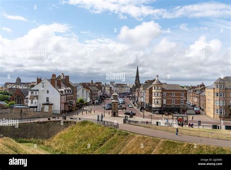 A View Of Tynemouth Uks Front Street With Visitors On A Summers Day
