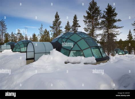 Glass Igloo Hotel And Igloo Village Kakslauttanen Located In The