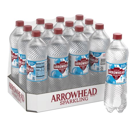 Arrowhead Unflavored Sparkling Water 1 Liter 12 Pack Readyrefresh