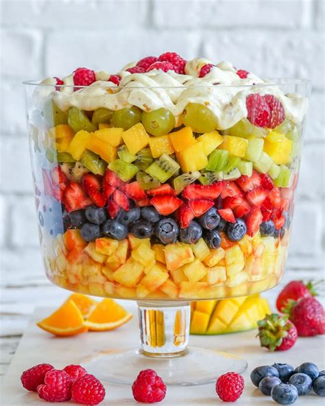 7 Layer Fresh Fruit Salad Clean Food Crush