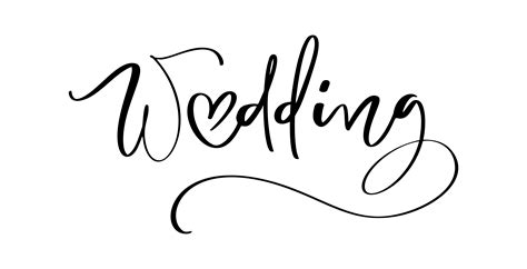 The Wedding Font And Numbers Are All Handwritten