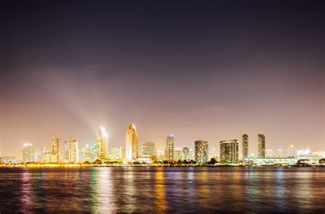 Free Images Water Horizon Skyline Night View City Skyscraper