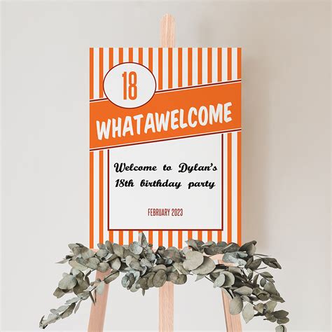 Whataburger Party Welcome Sign Edit Yourself The Painted Barn Studio