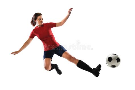 Young Female Soccer Player Stock Photo Image Of Adult 93559004