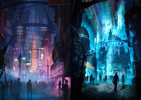Two Areas Of The Bazaar The Main Hub City Of A Virtual Universe That