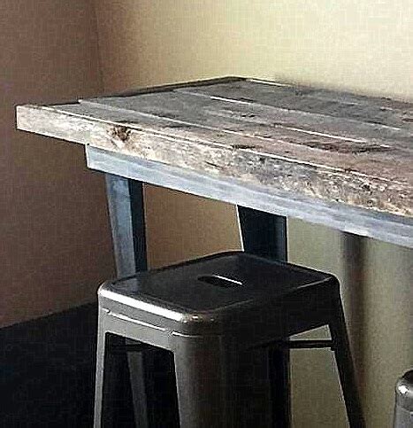 Mbqq furniture legs 15.7height 17.7wide rustic decory square tube table legs,heavy duty metal desk legs,dining table legs,industrial modern, diy iron bench legs 4.7 out of 5 stars 135 $79.99 $ 79. Reclaimed Wood Table with Custom Angle Iron Legs - Modern Legs
