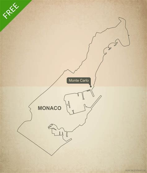 Vector Maps Of Monaco One Stop Map