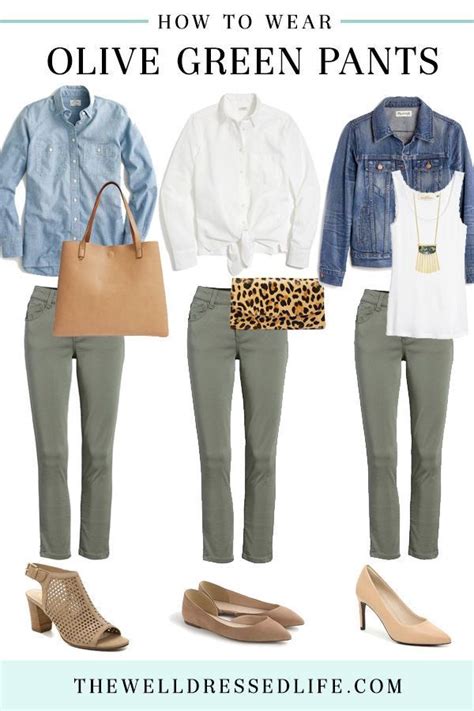 3 Chic And Easy Olive Green Pants Outfits Olive Green Pants Outfit