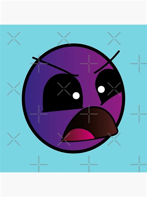 Geometry Dash Difficulty Insane Face Level Poster By Lukyme Redbubble