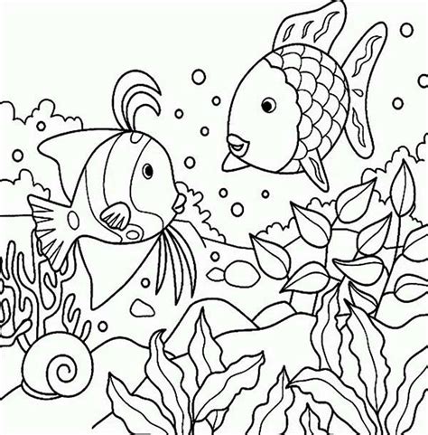 The range of goldfish colors and possible combinations make these fish quite attractive, especially to hobbyists. Sea fish coloring pages download and print for free