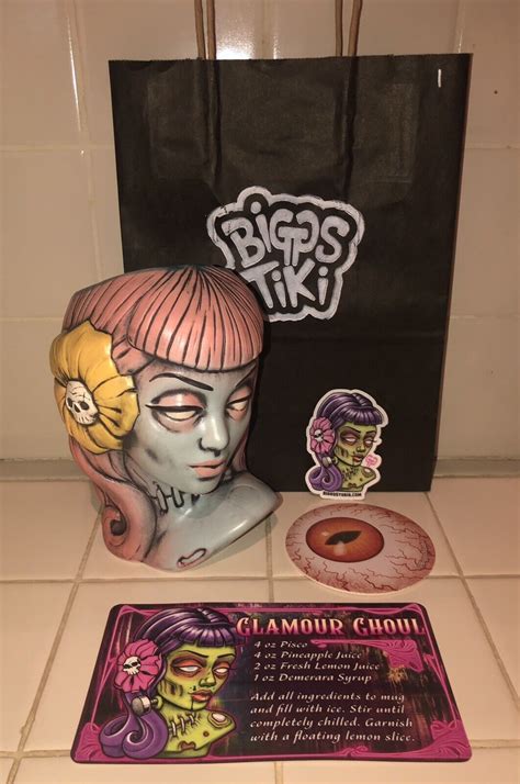 designercon exclusive glamour ghoul biggs tiki mug rare sold out 1 50 plus more ebay