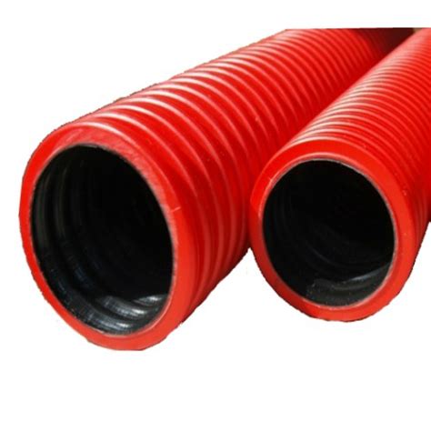 Hdpe Double Wall Corrugated Underground Cable Protection Pipe 100mm D X