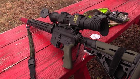 Sighting In The Pulsar Apex 75a Thermal Scope 223 Suppressed Youtube