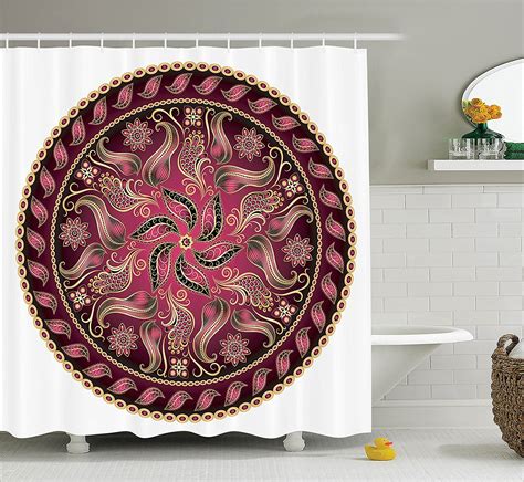 Mandala Decor Shower Curtain Set By Vintage Mandala Pattern Higher