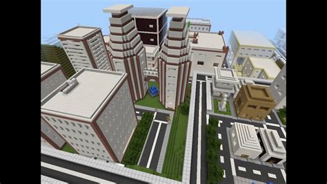 Minecraft Pe Epic City Map Youtube