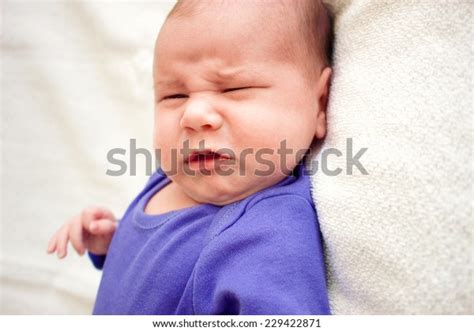 Newborn Baby Crying On Bed Selective Stock Photo 229422871 Shutterstock