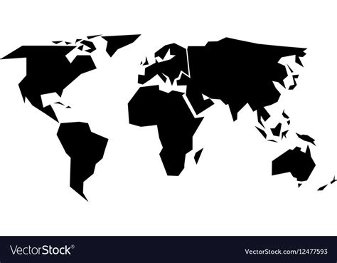World Map Silhouette Color 2018