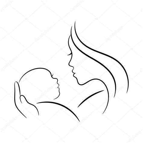 Imagens De Mae E Bebe Desenho