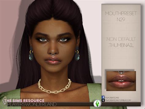 Mouthpreset N29 By Playerswonderland At Tsr Sims 4 Updates