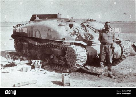 Destroyed Sherman Tank Stock Photo Alamy
