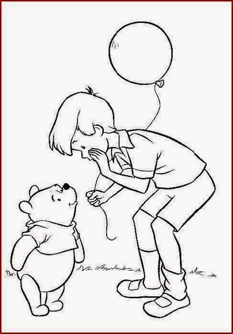 5 Winnie The Pooh Christopher Robin Coloring Pages