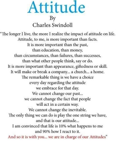 The Poem “attitude” By Charles Swindoll Encouragement For Today