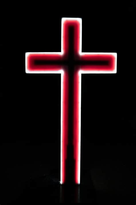 Red Cross With Black Backgrounds Cross Jesus With Cross Hd Phone