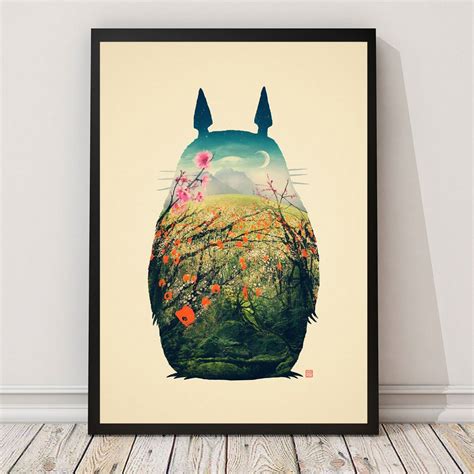Tonari Na Totoro Poster Totoro Les Arts Art Et Illustration