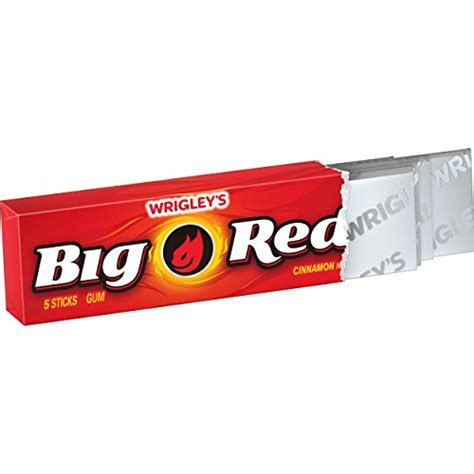 Wrigleys Big Red Cinnamon Chewing Gum 5 Stick Pack 40 Packs 5 Count