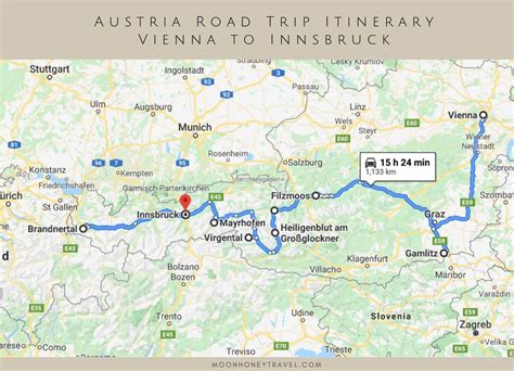 Austria Road Trip Itinerary Vienna To Innsbruck Moon And Honey Travel