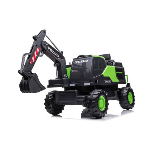 Volvo Kids Ride On Excavator 12v With Leather Seat And Eva Wheels And