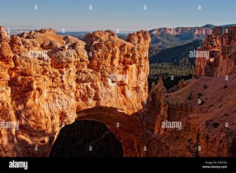 Natural Rock Bridge Bryce Canyon National Park Stock Photo Alamy