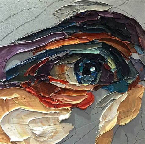 Impasto Thick Paint Visible Brushstrokes Eye Painting Peinture