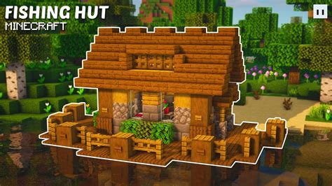 Minecraft How To Build A Fishing Hut Dock Small And Easy Youtube