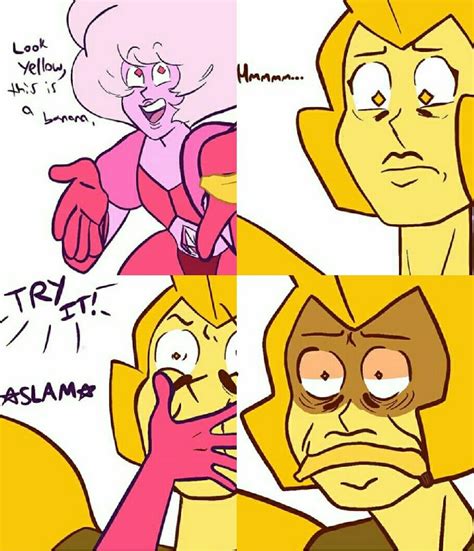 🎨 Gemtrovert [instagram] Yellow And Pink Diamond Steven Universe Steven Universe Memes