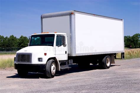 White Delivery Truck Isolated Stock Photo Image Of Trucking Freight